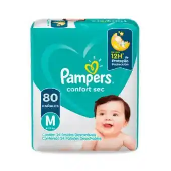 Linio Pañal pampers confort sec m-80 pañales oferta