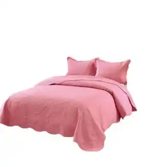 Cobertor de verano quilt king rosado