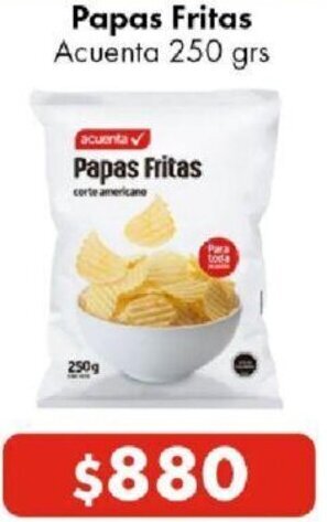 Super Bodega a Cuenta Papas Fritas Acuenta 250g oferta