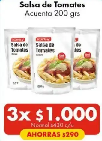 Super Bodega a Cuenta Salsa de Tomates Acuenta 3x200g oferta
