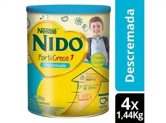 Ripley Leche en polvo nido® forticrece® descremada 1440g x4 tarros oferta