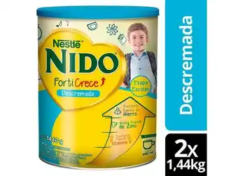 Ripley Leche en polvo nido® forticrece® descremada 1440g x2 tarros oferta