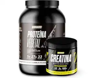 Ripley Proteína vegetal - chocolate coco – 33 servicios + creatina monohidratada – 60 servicios – gohard oferta