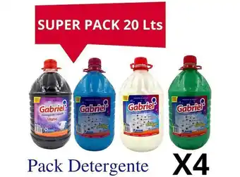 Ripley Detergente gabriel 5 lts pack oferta