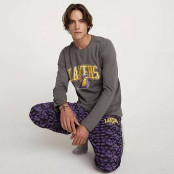 Linio Nba pijama manga larga algodón hombre oferta