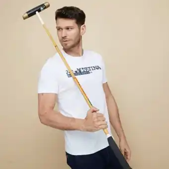 Falabella La martina polera cuello redondo 100% algodón premium hombre oferta