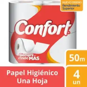 Unimarc Papel higiénico confort una hoja 4 un (50 m) oferta
