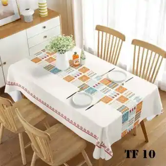 Mantel rectangular anti mancha para mesa impermeable