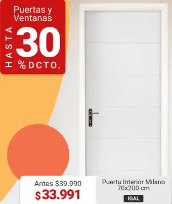 Easy Puerta Interior Milano 70 x 200cm oferta