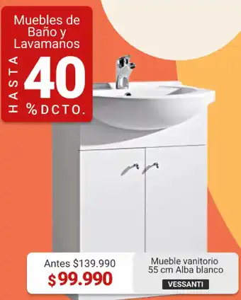 Easy Mueble Vanitorio 55cm Alba Blanco oferta