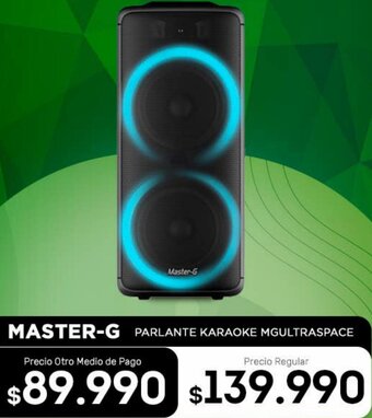 Master-G Parlante Karaoke MGULTRASPACE