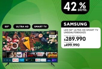 Tottus Samsung LED 50" Ultra HD Smart TV oferta