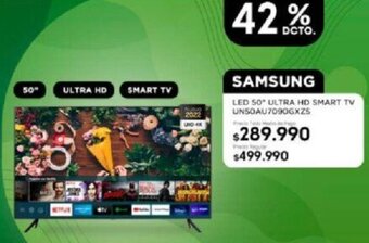 Tottus Samsung LED 50" Ultra HD Smart TV oferta