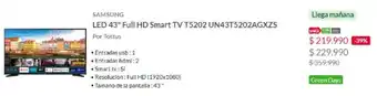 Tottus Samsung Led 43" Smart TV oferta
