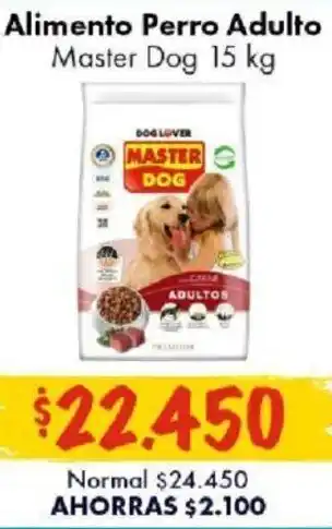 Super Bodega a Cuenta Master Dog Alimento Perro Adulto 15kg oferta