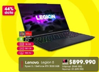 Abc Lenovo Legion 5 Ryzen 5 oferta
