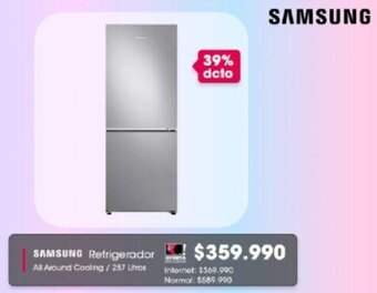 Abcdin Samsung Refrigerador All Around Cooling 257L oferta