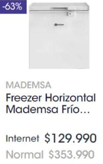 Abcdin Mademsa Freezer Horizontal oferta