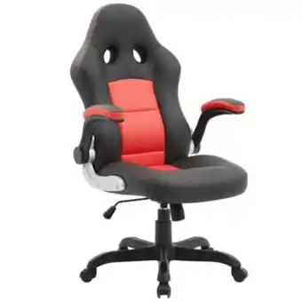 Silla pc gamer sienna negro/rojo.