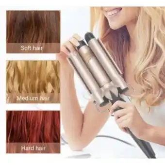 Linio Ondulador rizador de pelo triple cilindro oferta
