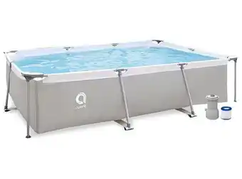 Ripley Piscina con filtro 3701 litros 65x207x300 cm gris oferta