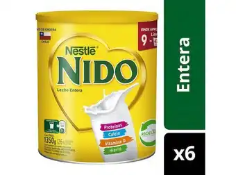 Ripley Leche en polvo nido® entera tarro 1350g pack x6 oferta