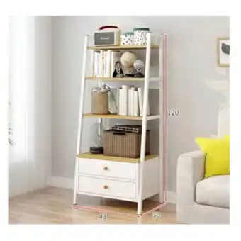Linio Estante living 4 niveles con cajones 120*43*30cm organizador oferta