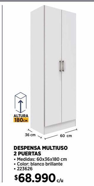 Construmart Despensa multiuso 2 puertas oferta