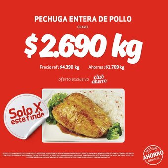Unimarc Pechuga Entera de Pollo oferta