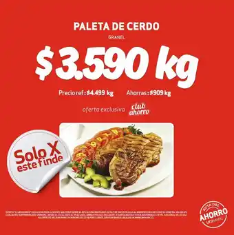 Unimarc Paleta de Cerdo oferta