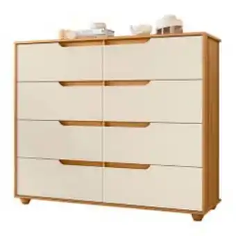 Cómoda favatex evo 6 cajones beige
