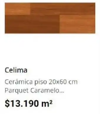 Easy Celima Cerámica Piso 20x60cm Parquet Caramelo oferta