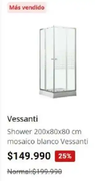 Easy Vessanti Shower 200x80x80cm Mosaico Blanco oferta