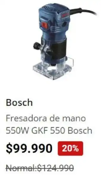 Easy Bosch Fresadora de mano 550W GKF 550 oferta
