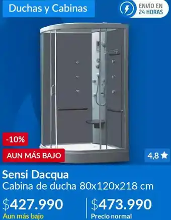 Sensi Dacqua Cabina de Ducha 80x120x218cm