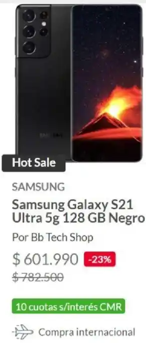 Linio Samsung Galaxy S21 Ultra 5G 128GB Negro oferta