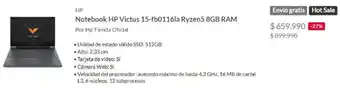 Linio HP Notebook HP Victus 15-fbo116la Ryzen5 8GB RAM oferta