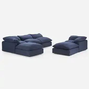 Rosen Sofá seccional shanklin tela 6 piezas oferta