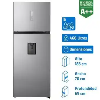 Linio Refrigerador no frost top mount 466 litros oferta