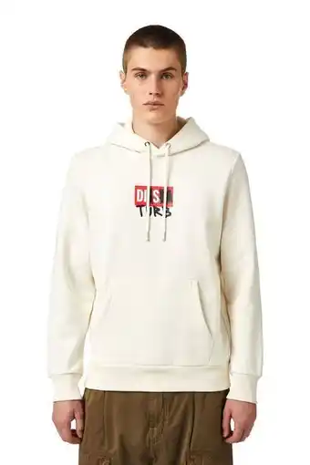 Poleron diesel s girk hood b8 sweat shirt 129 blanco