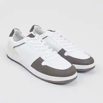 Corona Zapatilla hombre color block blanco oferta
