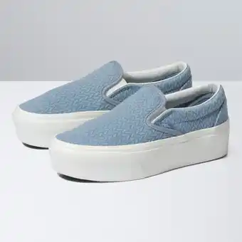 Vans Zapatillas ua classic slip-on stackform xl knit ashley blue oferta