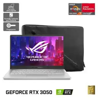 Linio Asus rog zephyrus g14 ga401qc-k2176w amd ryzen 7 nvidia geforce rtx 3050 16gb ram 512gb ssd 14" wqhd 120hz oferta