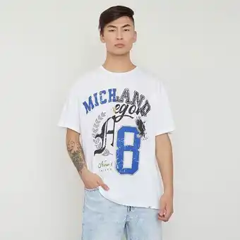 Corona Polera hombre mix bloques algodón orgánico blanco oferta