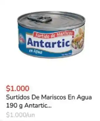Super Bodega a Cuenta Surtidos de Mariscos en Agua Antartic 190g oferta