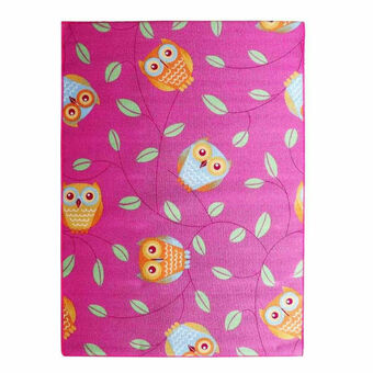 Lider Alfombra Infantil Happy Owl Fucsia oferta