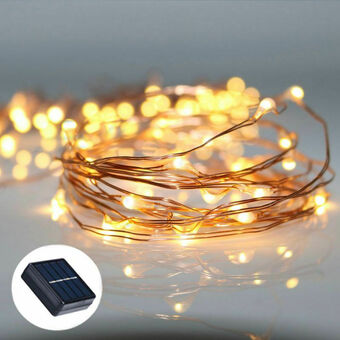 Lider Guirnalda De Luces Led Solares - 10 Metros - Luz Calida oferta