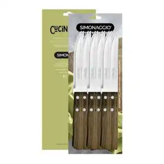 Linio Set cuchillos carnicero simonaggio cucina mia 12 piezas oferta