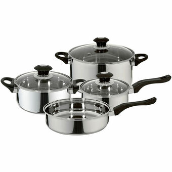 Lider Batería de Cocina Corazza Negro 7 Piezas oferta