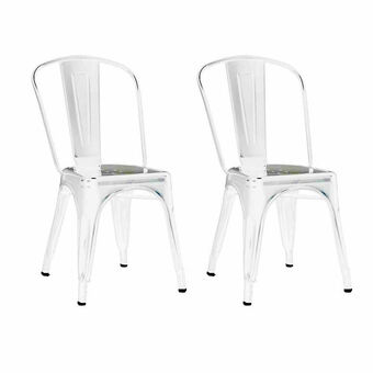 Lider Juego 2 Sillas Tolix Blanco oferta